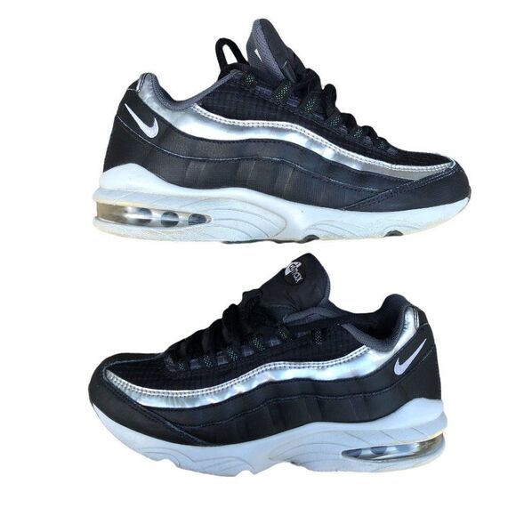 RARE 2018 Nike Air Max 95 Y2K Black Silver Size 6 - Picture 1 of 14